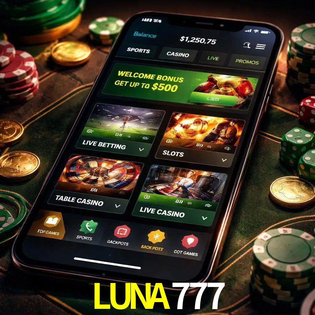 Diseño de juegos móviles LUNA777 para usuarios en México